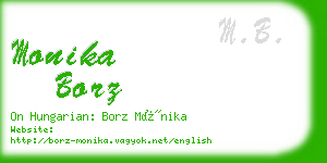 monika borz business card